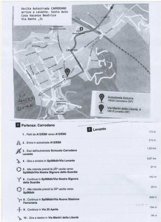 Beatrice Nel Centro Di Леванто Экстерьер фото
